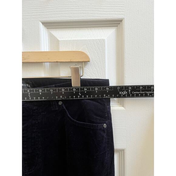 Talbots Blue Black Size 6 Straight Leg Corduroy Pant 29.5 Inch Inseam Casual - Picture 7 of 11